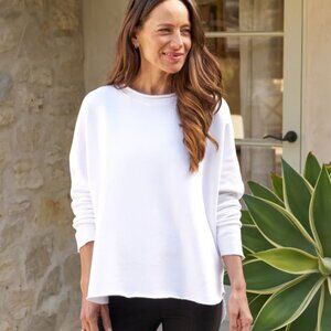 Frank & Eileen ANNA Long-Sleeve White Capelet